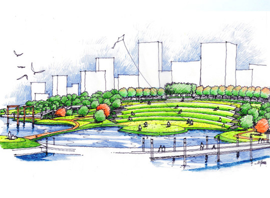 广东惠阳泗水公园景观规划与设计_职业培训教