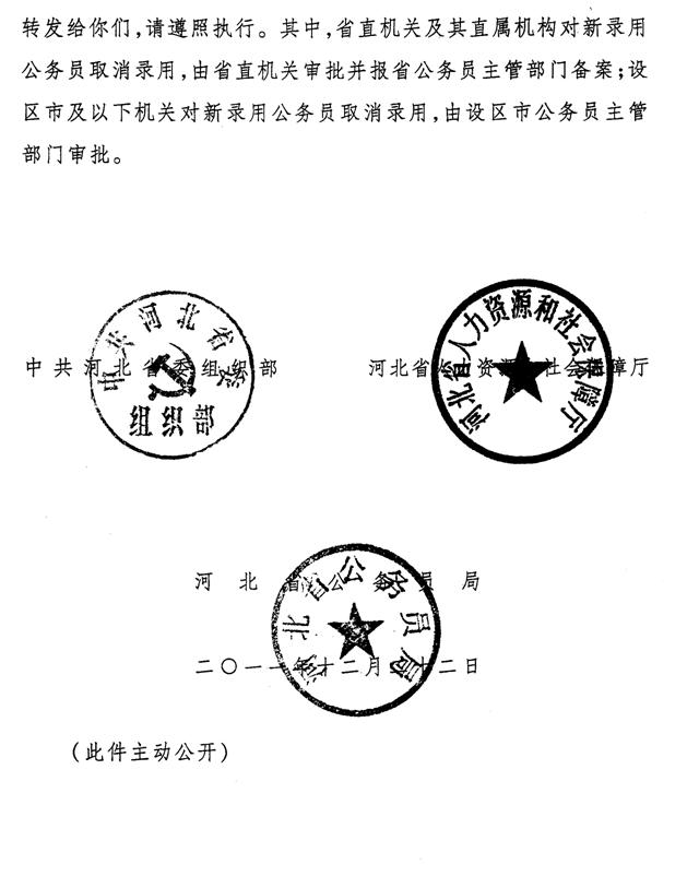 河北省张家口市新录用公务员试用期管理办法_