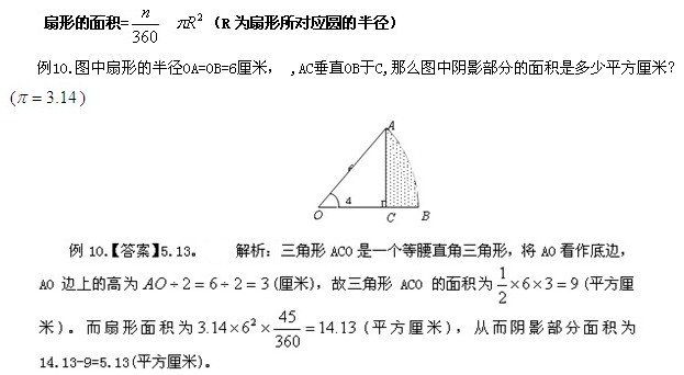 2013年公务员考试行测常用公式:面积、体积、