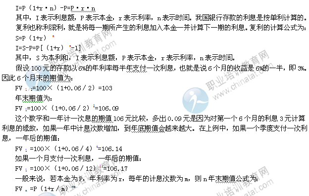 2014年中级经济师金融专业知识:货币的时间价