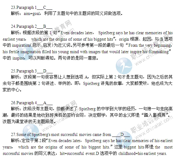 2014职称英语综合A代码13真题及答案:概括大