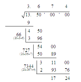 2014年陕西公务员考试行测数量关系:手工开根号