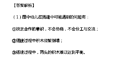 2015上半年幼儿教师资格《保教知识与能力》