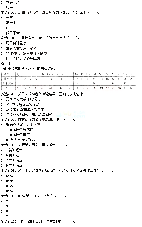 2015年5月二级心理咨询师专业技能考试真题